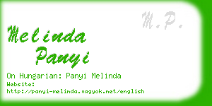 melinda panyi business card